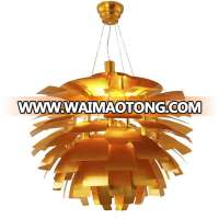 LP5644 Popular home decor light fixtures pendant lamp hanging artichoke lamp