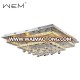 Decoration Square Shape Two Tier Modern lamp Led Crystal Ceiling lighting UL/CUL/CE listed