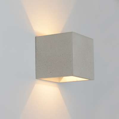 majeax lighting factory hot sale surface mounting cube shape white sandstone material G9 socket led wall lamp light for room