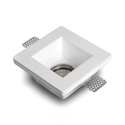 Modern Plaster Square Recessed LED Spotlight Ceiling Halogen Light